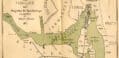 KART: Dette kartet viser de fire fossene i Skien. Det står på kartet at det er utarbeidet i 1898, men det viser området tidligere enn det. I 1898 var Skien sluse bygget i Langefoss og Bollefoss var vanninntak til Laugstol brug